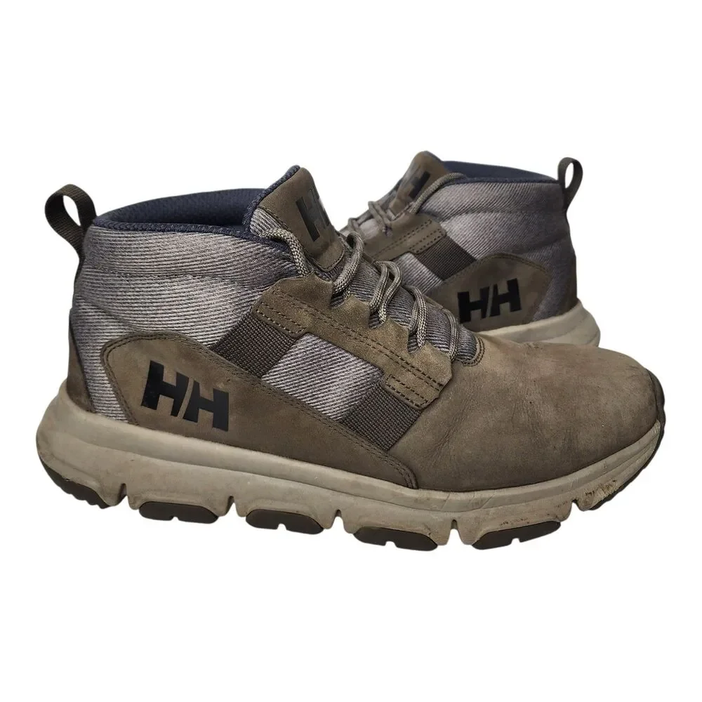 Helly Hansen Jaythen X Hiking Boots Mens 9 Espresso Brown Waterproof Suede